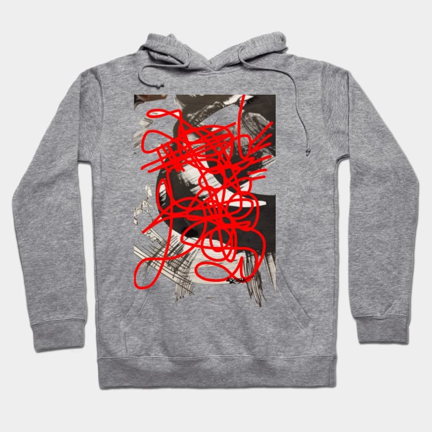 Red and Black Mix by RegiaArt Hoodie by regiaart